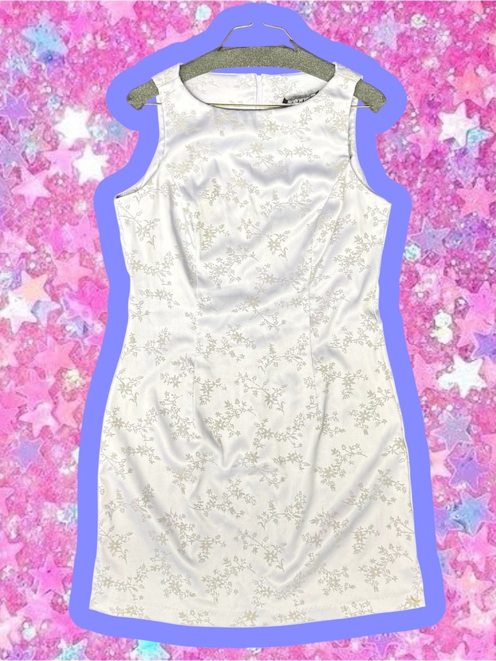 City Triangles vintage 1990s y2k lavender minidress 11 clueless delias glitter